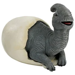 Design Toscano Prehistoric Parasaurolophus Dinosaur Egg Hatchling Garden Statue