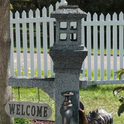 Sunnydaze Decor Sunnydaze 40"H Electric Polyresin Children Playing With Water Faucet Outdoor Water Fountain With LED Lights 8 Sunnydaze Decor Sunnydaze 40"H Electric Polyresin Children Playing With Water Faucet Outdoor Water Fountain With LED Lights - Image 6