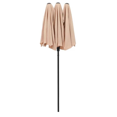 13' X 6.5' Rectangular Outdoor Patio Market Umbrella - Captiva Designs 9 13' X 6.5' Rectangular Outdoor Patio Market Umbrella - Captiva Designs - Image 7