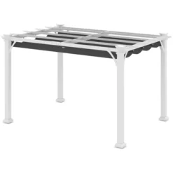 Outsunny 13' X 10' Wood Pergola Gazebo, Sun Shade Shelter With Retractable Canopy, For Garden, Patio, Backyard, Deck 10 Outsunny 13' X 10' Wood Pergola Gazebo, Sun Shade Shelter With Retractable Canopy, For Garden, Patio, Backyard, Deck -Sunnydaze Decor Store GUEST 3bf0c60d 16af 46dc bf7a c03977174475