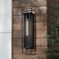 Possini Euro Design Jericho Modern Outdoor Wall Light Fixture Textured Black Steel 28" Clear Glass For Post Exterior Barn Deck House Porch Yard Patio 14 Possini Euro Design Jericho Modern Outdoor Wall Light Fixture Textured Black Steel 28" Clear Glass For Post Exterior Barn Deck House Porch Yard Patio -Sunnydaze Decor Store GUEST 3c155a0a 18cd 4cc8 b304 9aab41476256