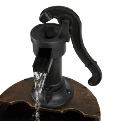 40" Three Tier Pump And Barrels Fountain Brown - Alpine Corporation -Sunnydaze Decor Store GUEST 3e613072 60ce 4448 8b72 969b1465df40
