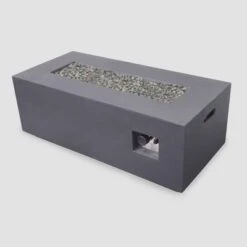 Kalo 5pc Wicker Chat Set With Fire Table - Gray/Light Gray/Dark Gray - Christopher Knight Home -Sunnydaze Decor Store GUEST 3f2d72d3 3da2 406a 851e ee8a32de74fb