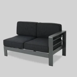 Cape Coral 5pc Aluminum Sofa Set With Cushions - Dark Gray - Christopher Knight Home 11 Cape Coral 5pc Aluminum Sofa Set With Cushions - Dark Gray - Christopher Knight Home -Sunnydaze Decor Store GUEST 3ff9cb17 d49f 4325 9c89 d26b04c72747