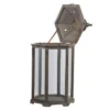 A&B Home 2pc Graca Polygon Temple Outdoor Garden Lanterns - Natural