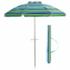 Costway 6.5FT Patio Beach Umbrella Sun Shade Tilt W/Carry Bag Turquoise -Sunnydaze Decor Store GUEST 40dcdc53 8346 45f9 9371 35bae6b077bf
