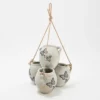 Evergreen Hanging Pot Planter, White Wash -Sunnydaze Decor Store GUEST 40ea4aff c03a 4b18 9dee cd1733a12566