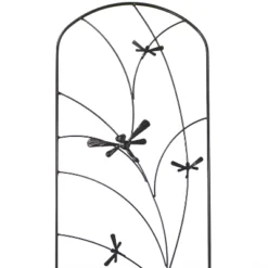 Sunnydaze Decorative Steel Metal Dragonfly Delight Design Garden Trellis - 55.75" H - Black - 2-Pack -Sunnydaze Decor Store GUEST 413f8eb1 3f2c 4c5e 85fa a9e1470ad48d