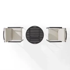 3pc Kaplan Outdoor Steel Chat Set Oatmeal/Bronze - Crosley 16 3pc Kaplan Outdoor Steel Chat Set Oatmeal/Bronze - Crosley -Sunnydaze Decor Store GUEST 427c861e 8c33 4a83 952b a86643bfaf93