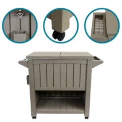 Sunnydaze Decor Sunnydaze Rolling Patio Serving Cart With Prep Table, Cooler And Storage 21 Sunnydaze Decor Sunnydaze Rolling Patio Serving Cart With Prep Table, Cooler And Storage -Sunnydaze Decor Store GUEST 431678d2 348c 4f9d bc30 3e4daa084c39