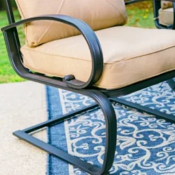 5pc Outdoor Set With Spring Motion Chairs & 28" Fire Table - Captiva Designs -Sunnydaze Decor Store GUEST 43e1c96a b3e9 44bf b02f b077c4a39674