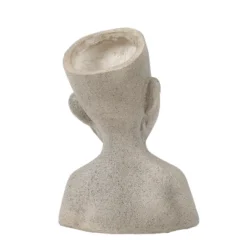 LuxenHome Speckled Beige MgO Happy Bust Head Planter 14 LuxenHome Speckled Beige MgO Happy Bust Head Planter -Sunnydaze Decor Store GUEST 43ee6a45 5282 4b91 ba0e 07096d05ca36