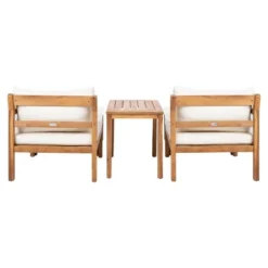 Pratia 5pc Outdoor Set - Natural/Beige - Safavieh -Sunnydaze Decor Store GUEST 441ec4a7 15f9 4719 b074 0c9af88edfe3