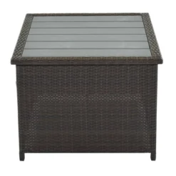 9pc Wicker Patio Sectional Seating Set With Cushions - Beige - GODEER -Sunnydaze Decor Store GUEST 4660dece cfeb 4f77 a8d2 7c210efc553a