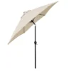9' X 9' Aluminum Market Patio Umbrella With Crank Lift And Push Button Tilt Antique Beige - Astella -Sunnydaze Decor Store GUEST 46e43bf3 da89 439d 99de 6b7d303e0f76