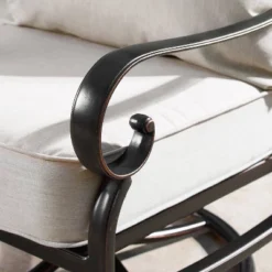 5pc Set With 42" Square Outdoor Aluminum Fire Table & Four Swivel Rocking Chairs & Wind Blocker Lid - Oakland Living -Sunnydaze Decor Store GUEST 4802193c 55b0 4b49 b4ff 3728e316621d 2