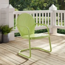 Griffith Metal Chair Key Lime - Crosley -Sunnydaze Decor Store GUEST 483246c3 46f2 4848 a5ab d0e2bb5c572d