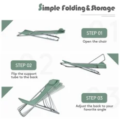 Costway Set Of 2 Beach Chair Portable 3-Position Lounge Chair W/ Headrest BlueGreenOrange 19 Costway Set Of 2 Beach Chair Portable 3-Position Lounge Chair W/ Headrest BlueGreenOrange -Sunnydaze Decor Store GUEST 48442985 1427 461e 91cd a3104e15db4a