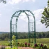 Evergreen Montebello Iron Garden Arbor, Forest Green- 53 X 84 X 23 Inches Fade And Weather Resistant Outdoor Decor -Sunnydaze Decor Store GUEST 489ea355 1003 48ca 99b9 97a2ad1b7026