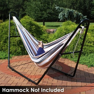 Sunnydaze Decor Sunnydaze Heavy-Duty Universal Multi-Use Heavy-Duty Steel Hammock Stand For 9 To 14 Feet Hammocks - 550 Lb Weight Capacity 11 Sunnydaze Decor Sunnydaze Heavy-Duty Universal Multi-Use Heavy-Duty Steel Hammock Stand For 9 To 14 Feet Hammocks - 550 Lb Weight Capacity - Image 9