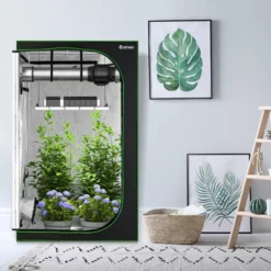 Costway 4x4 Grow Tent, 48''x48''x80'' High Reflective Mylar W/Observation Window GrayBlack 17 Costway 4x4 Grow Tent, 48''x48''x80'' High Reflective Mylar W/Observation Window GrayBlack -Sunnydaze Decor Store GUEST 48fe2b6b a24b 4edf a631 24678787d547