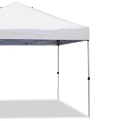 Z-Shade 10 X 10 Foot Straight Leg Outdoor Pop Up Canopy Tent With 3 Adjustable Heights And Z-Shade Heavy Duty Wrap Around Leg Weight Bags, White -Sunnydaze Decor Store GUEST 490592a5 d80a 48f1 a9f2 cba9567979aa