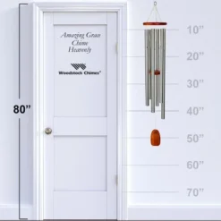 Woodstock Wind Chimes Signature Collection, Amazing Grace Chime, Heavenly 53'' Silver Wind Chime AGXLS -Sunnydaze Decor Store GUEST 4925dbca 674c 497c a243 923bced87df6