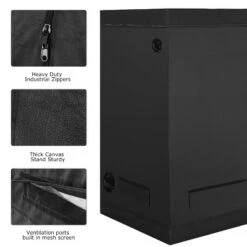 Costway Indoor Grow Tent Room Reflective Hydroponic Non Toxic Clone Hut 6 Size (48''X24''X60'') 12 Costway Indoor Grow Tent Room Reflective Hydroponic Non Toxic Clone Hut 6 Size (48''X24''X60'') -Sunnydaze Decor Store GUEST 49b25a1c 3b7d 4d34 8812 1e4343d45d4c 1