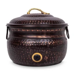 BirdRock Home Decorative Water Hose Pot With Lid - Distressed Bronze - 100 Ft Hose -Sunnydaze Decor Store GUEST 4a23d994 3132 4195 8574 89c240b9af30