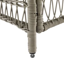 3pc Thatcher Outdoor Steel Chair & Ottoman Set Creme/Driftwood - Crosley -Sunnydaze Decor Store GUEST 4a48ef54 3ffe 49bb b3ea da4b07421a5f