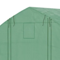 Outsunny Walk-in Tunnel Greenhouse With Zippered Mesh Doors & Roll-up Sidewalls, Upgraded Hot House, Green, 11.5' X 10' X 6.5' -Sunnydaze Decor Store GUEST 4a84f37a 4d48 417f 8f98 324ac42e51ce