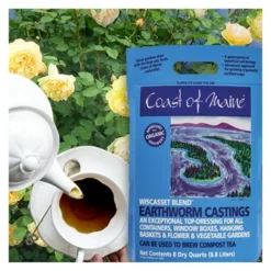 Coast Of Maine OMRI Listed Wiscasset Blend Earthworm Castings Compost Plant Potting Soil Blend For Container Gardens And Flower Pots, 8 Quart Bag -Sunnydaze Decor Store GUEST 4a8d6ff5 a58e 4186 892f 8496009c98d1