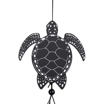 Dawhud Direct 32" H Black Sea Turtles Wind Chimes 4 Dawhud Direct 32" H Black Sea Turtles Wind Chimes - Image 2