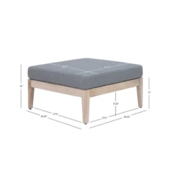 Summerlyn Ottoman - Linon -Sunnydaze Decor Store GUEST 4b6912c3 2092 4343 8c3d 574c741667f1