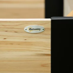 Outsunny Wooden Raised Garden Bed Flower Box With Metal Bracket, Installed By Hand, Outdoor Planter Box, 31.5 X 31.5in Square, Natural -Sunnydaze Decor Store GUEST 4c78ae96 4e27 41cc 90d1 4854fc9fd117