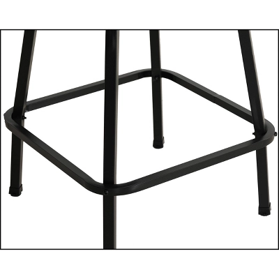 2pk Outdoor Swivel Bar Stools With Metal Frame & Sling Fabric - Captiva Designs 9 2pk Outdoor Swivel Bar Stools With Metal Frame & Sling Fabric - Captiva Designs - Image 7