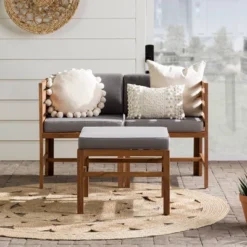 3pc Modular Acacia Wood Patio Chat Set With Cushions - Saracina Home 39 3pc Modular Acacia Wood Patio Chat Set With Cushions - Saracina Home -Sunnydaze Decor Store GUEST 4cc38bd9 3ca1 4e61 a564 59459ce12f1d