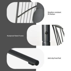 Tangkula Modern Rattan Hanging Egg Swing Chair W/Stand Foldable Cushioned Hammock Gray/Beige -Sunnydaze Decor Store GUEST 4cce83eb 3249 4e7e 9c76 54ecd38dc76b