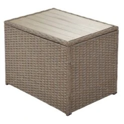 Outdoor Patio 6-Piece PE Wicker Sectional Sofa With 2 Coffee Tables, Brown Wicker + Beige Cushions - ModernLuxe -Sunnydaze Decor Store GUEST 4d0a1752 026a 4a0f 8b96 2d36d1556a77