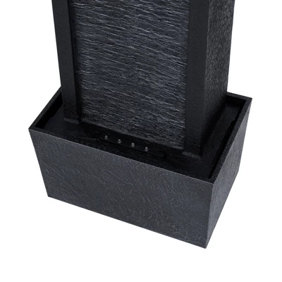 Teamson Home Athena 38 Inch Outdoor Solar Fountain With LED Lights 11 Teamson Home Athena 38 Inch Outdoor Solar Fountain With LED Lights - Image 9