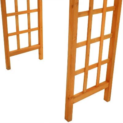 Sunnydaze Decor Sunnydaze Durable Wooden Arbor For Gardening, Walkways, And Wedding Decor With Weatherproof Finish - 78" 6 Sunnydaze Decor Sunnydaze Durable Wooden Arbor For Gardening, Walkways, And Wedding Decor With Weatherproof Finish - 78" - Image 4