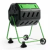 FCMP Outdoor HOTFROG 37 Gallon Plastic Dual Chamber Tumbling Composter Outdoor Elevated Rotating Garden Compost Bin, Green/Black (2 Pack) 1 FCMP Outdoor HOTFROG 37 Gallon Plastic Dual Chamber Tumbling Composter Outdoor Elevated Rotating Garden Compost Bin, Green/Black (2 Pack) -Sunnydaze Decor Store GUEST 4dfdab53 3e10 41d1 ae9a a0f43fcab10d