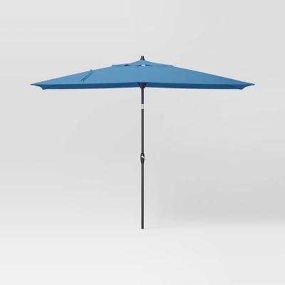 10'x6' Rectangular Market Patio Umbrella - Black Pole - Threshold™ 13 10'x6' Rectangular Market Patio Umbrella - Black Pole - Threshold™ - Image 11