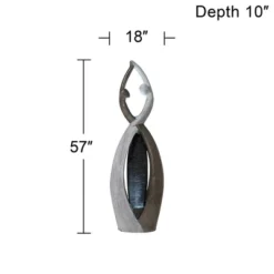 John Timberland Dancing Couple Modern Outdoor Floor Water Fountain With LED Light 57" For Yard Garden Patio Home Deck Porch Exterior Balcony Roof -Sunnydaze Decor Store GUEST 4fb720c1 022e 47f1 b1f9 2f94a2c6ea32