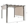Costway 10' X 10' Pergola Kit Metal Frame Gazebo &Canopy Cover Patio Furniture Shelter -Sunnydaze Decor Store GUEST 50b82522 dd10 41c1 8ab2 7ffc3a856646