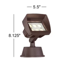 Super Duty Eastham 8" High Bronze LED Landscape Flood Lights Set Of 2 -Sunnydaze Decor Store GUEST 513a190e 1f16 492b 8fa6 f7390159e049