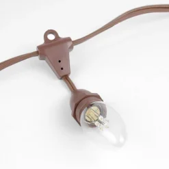 Novelty Lights Globe Outdoor String Lights With 25 Suspended Sockets Suspended Brown Wire 25 Feet -Sunnydaze Decor Store GUEST 524b0dfb 6712 413a 8d88 3c2dbb1d66ee