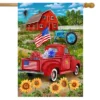 Land Of The Free Summer House Flag Patriotic 28" X 40" Briarwood Lane -Sunnydaze Decor Store GUEST 52851542 f739 4249 9105 26c5ca9bad55