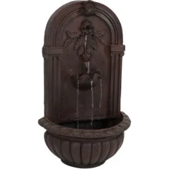 Sunnydaze Decor Sunnydaze 27"H Electric Polystone Florence Outdoor Wall-Mount Water Fountain -Sunnydaze Decor Store GUEST 52926f2d f27d 4b31 969b afc4d7db4fe2