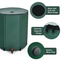 Costway 53 Gallon Portable Rain Barrel Water Collector Collapsible Tank W/Spigot Filter -Sunnydaze Decor Store GUEST 52df2622 767a 4fbf 912f 188f24977401